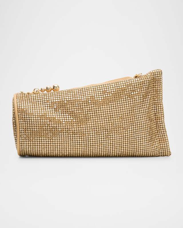 Viera Mesh Embellished Wristlet